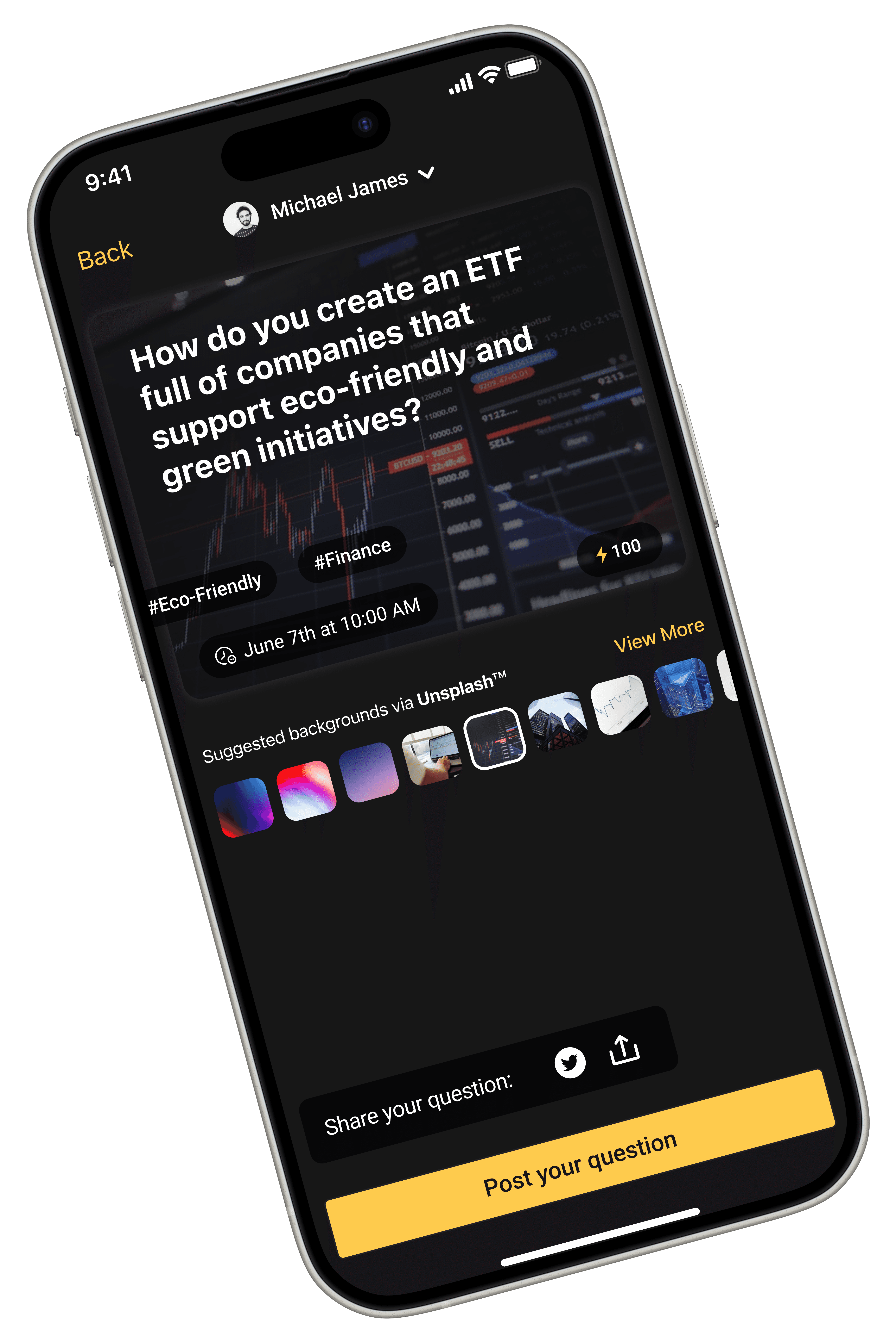 Solvr question feed screen
